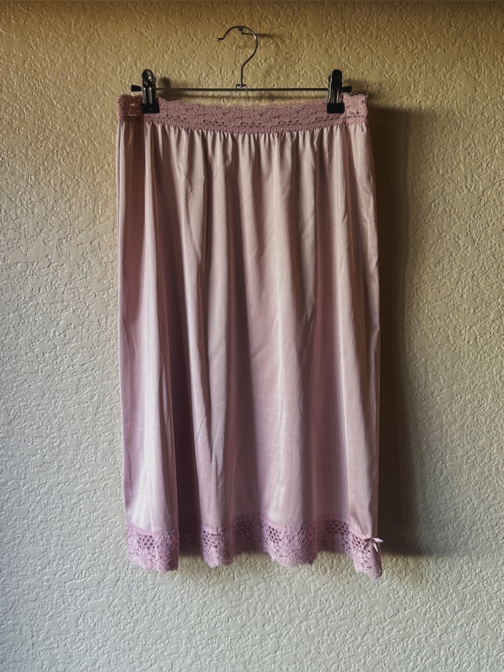 Vintage Lace Hem Slip Skirt